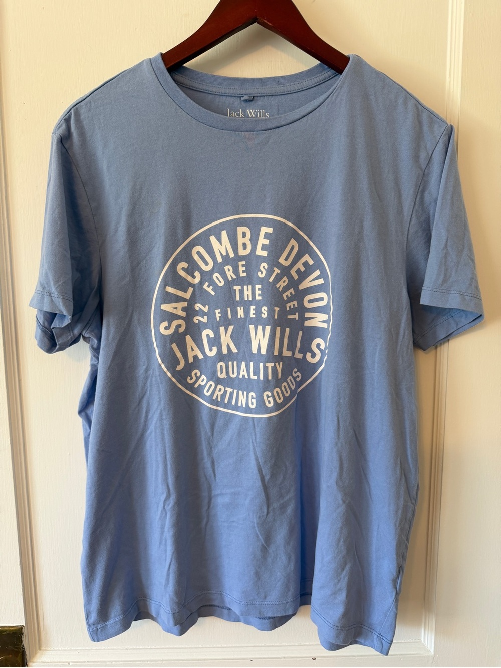 Jack Wills Cornhill British UK Coastal Casual Preppy Varsity College T-shirt L
